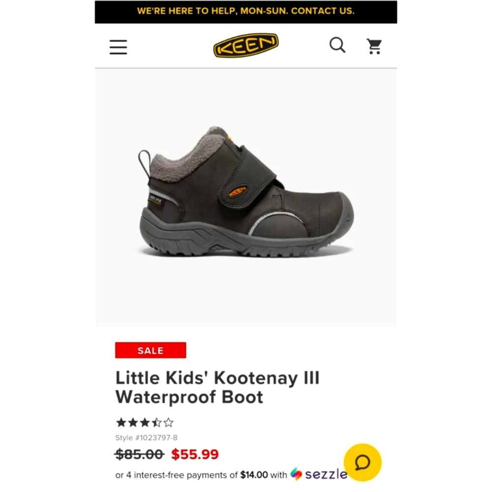 KEEN toddler shoes